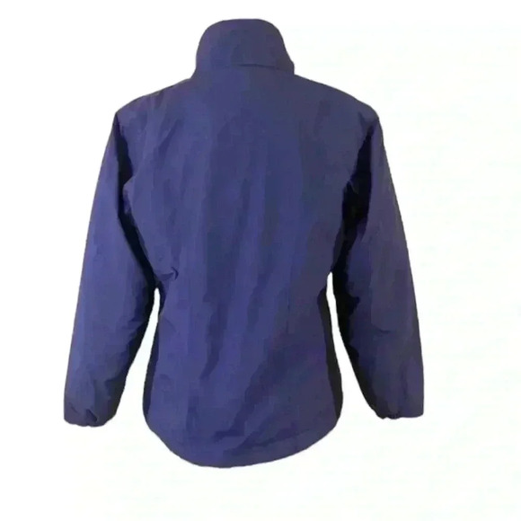 L.L. Bean Vintage Purple Mid Weight Insulated Fleece Lined Zip Coat Size M - Picture 2 of 12